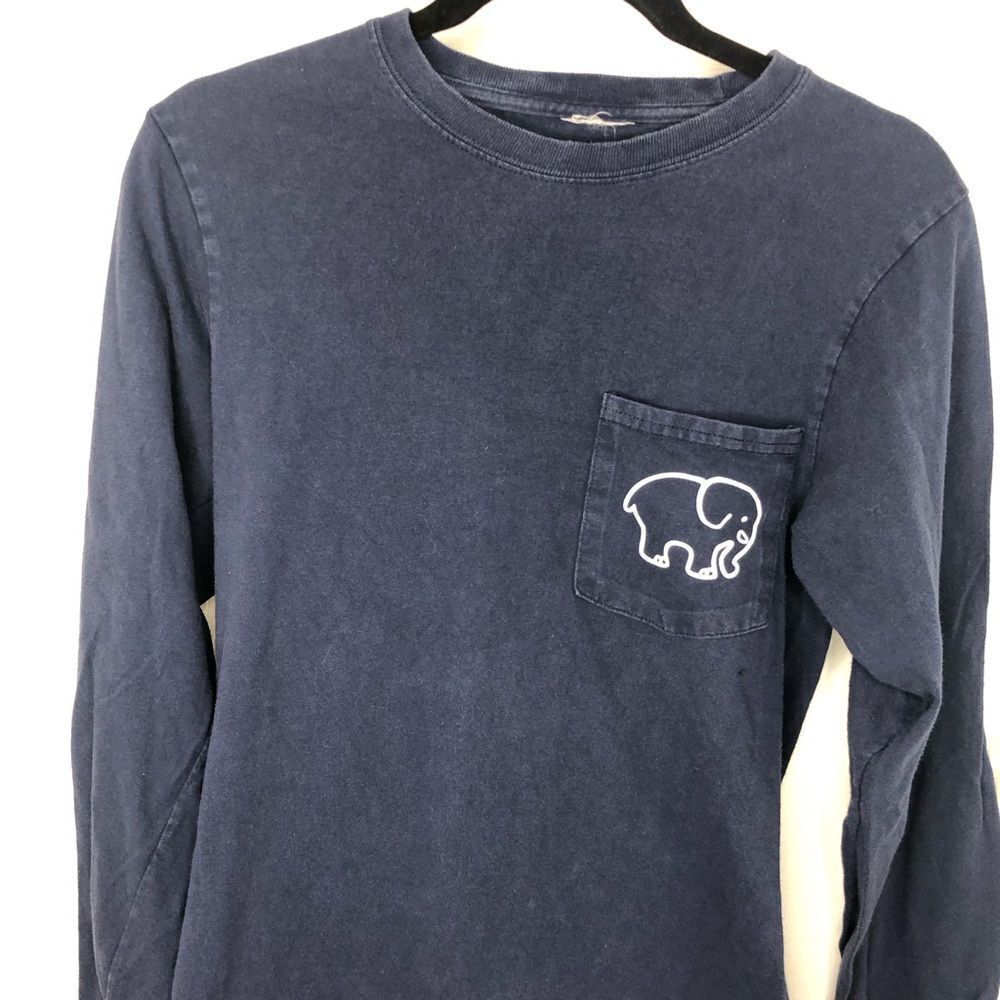 Ivory Ella long sleeve navy tee shirt size small - Picture 3 of 9
